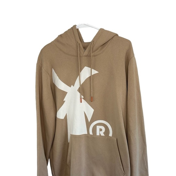 Dutch Bros NWT Dutch Bros Coffee Windmill TAN Hoodie MEDIUM+LARGE+XL+XXL Hoodie - Picture 4 of 10